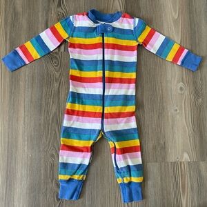 Hanna Andersson Multicolor Striped Kids Footie